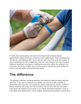 The Road to Wellness_ Understanding the Importance of Identifying the Root Cause of Health Issues