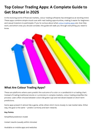 Top Colour Trading Apps