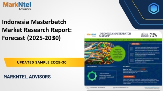 Indonesia Masterbatch Market Research Report: Forecast (2025-2030)