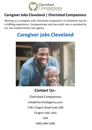 Caregiver Jobs Cleveland
