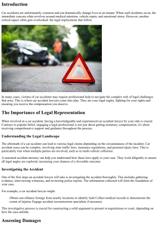 Legal Eagles: How Car Accident Lawyers Fight for Your Rights