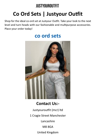 Co Ord Sets