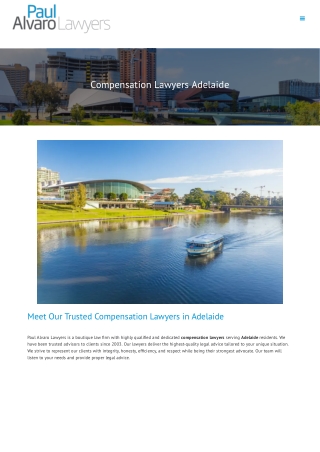 Compensation Lawyers Adelaide