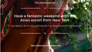 Have a fantastic weekend with the Asian model from New York