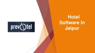 Hotel Software In Jaipur