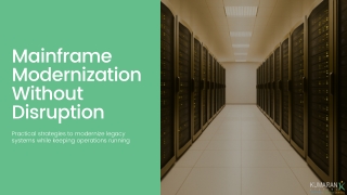 mainframe modernization without disruption