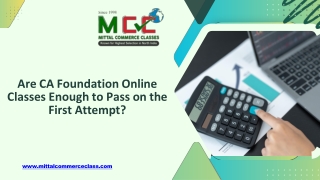 Are CA Foundation Online Classes Enough to Pass on the First Attempt