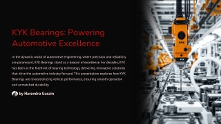 KYK-Bearings-Powering Automotive Excellence