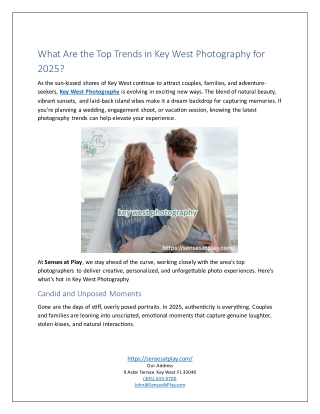 What Are the Top Trends in Key West Photography for 2025?