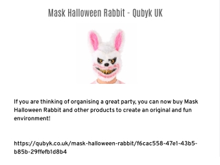 mask halloween rabbit qubyk uk