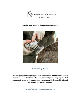 Granite Chip Reapirs | Granitechiprepair.co.uk