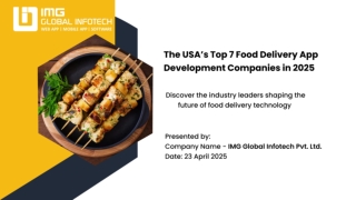 Top Food Delivery App Development Companies in The USA
