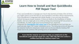 Ultimate Guide to the QuickBooks PDF Repair Tool