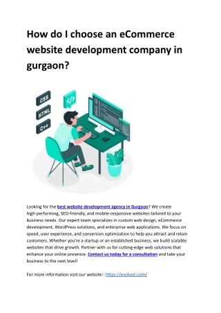 website development agency in Gurgaon