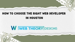 How to Choose the Right Web Developer