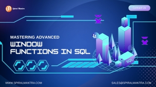 Mastering Advance Window Functions in SQL