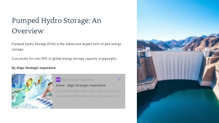 Pumped Hydro Storage Market Race