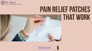 pain relief patches that work