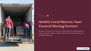airdrie local movers your trusted moving partner