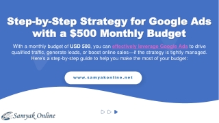 Step-by-Step Strategy for Google Ads with a $500 Monthly Budget