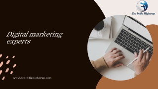 Digital marketing experts 