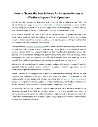 Best Software for Insurance Brokers to Effectively Support Their Operations