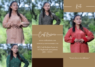 buy Kashmiri Woolen Kurti -  Craft Kashmir