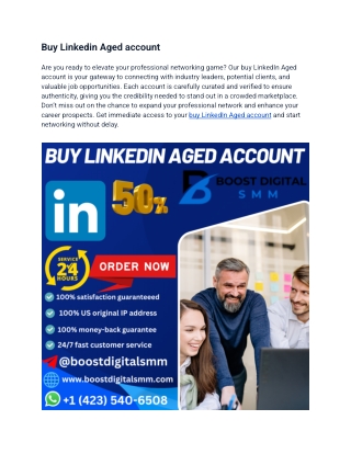 buy linkedin aged account