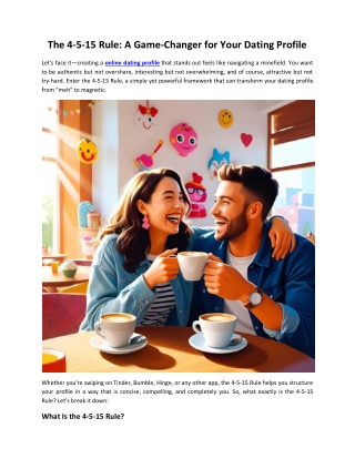 The 4-5-15 Rule A Game-Changer for Your Dating Profile