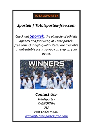 Sportek | Totalsportek-free.com