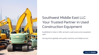 Second hand construction equipments in Australia