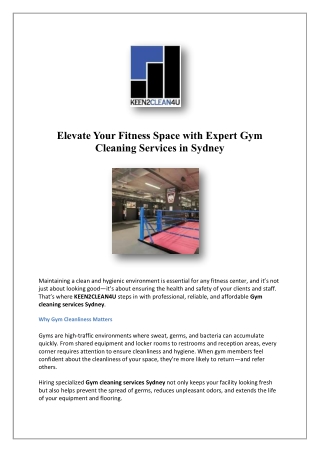 Physio Cleaning | keen2clean4u