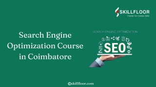Search Engine Optimization Course in Coimbatore