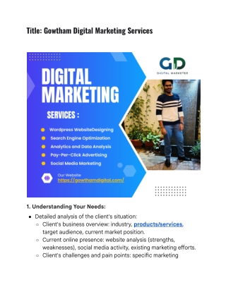 title gowtham digital marketing services