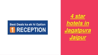 4 star hotels in Jagatpura Jaipur