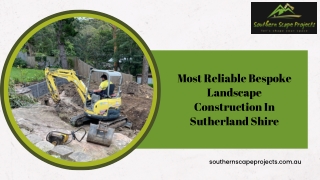Most Reliable Bespoke Landscape Construction In Sutherland Shire
