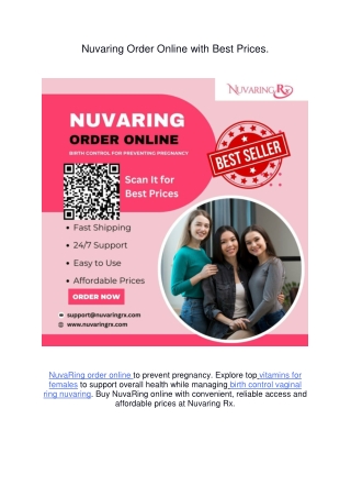 Nuvaring Order Online with Best Prices.