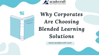 Why Corporates Are Choosing Blended Learning Solutions