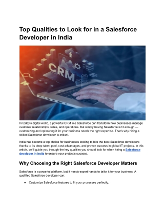 top qualities to look for in a salesforce