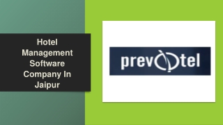 Hotel Management Software Company In Jaipur