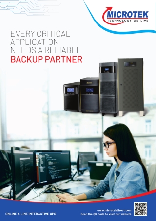 Online UPS Brochure Artwork - Microtek