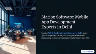 Best Mobile App Development Company in Delhi: Transforming Ideas into Impactful
