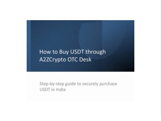 A2ZCrypto OTC Desk – India’s Leading USDT & Crypto Liquidity Provider