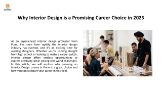 Why Interior Design is a Promising Career Choice in 2025