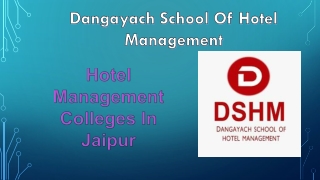 Hotel Management Colleges In Jaipur (6)