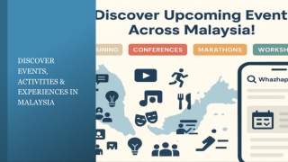 Discover Events, Activities & Experiences in Malaysia