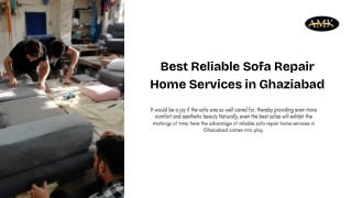 Best Reliable Sofa Repair Home Services in Ghaziabad