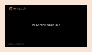 Order Vogt-460509D Twin Entry Ferrule Blue | Secure Wire Connections | Available