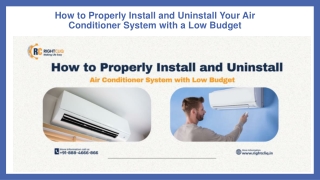 How to Properly Install and Uninstall Your Air Conditioner System with a Low Budget