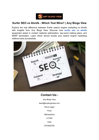 surfer seo vs ahrefs which tool wins any blogs